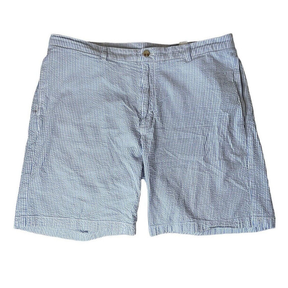Vineyard Vines Seersucker Striped Blue Shorts Men's Size 38 Cotton - Picture 1 of 6